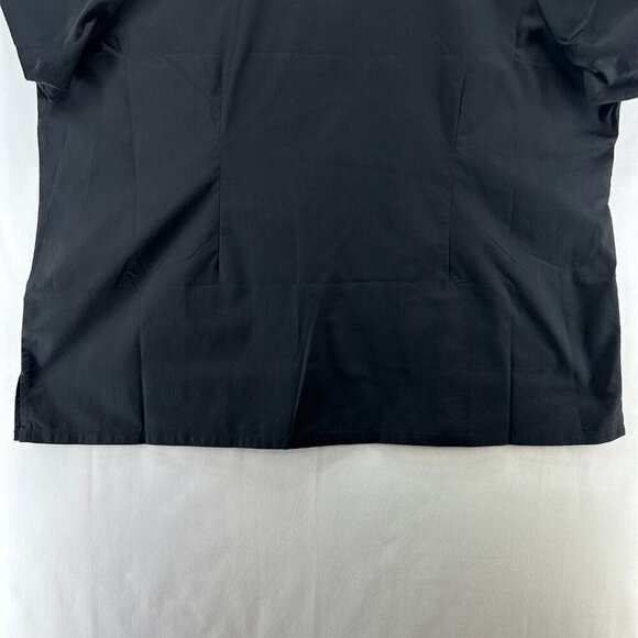 WonderWink WonderWORK Scrub Top Womens Sz 3XL 105 Shaped V-Neck Medical Black - Picture 6 of 11
